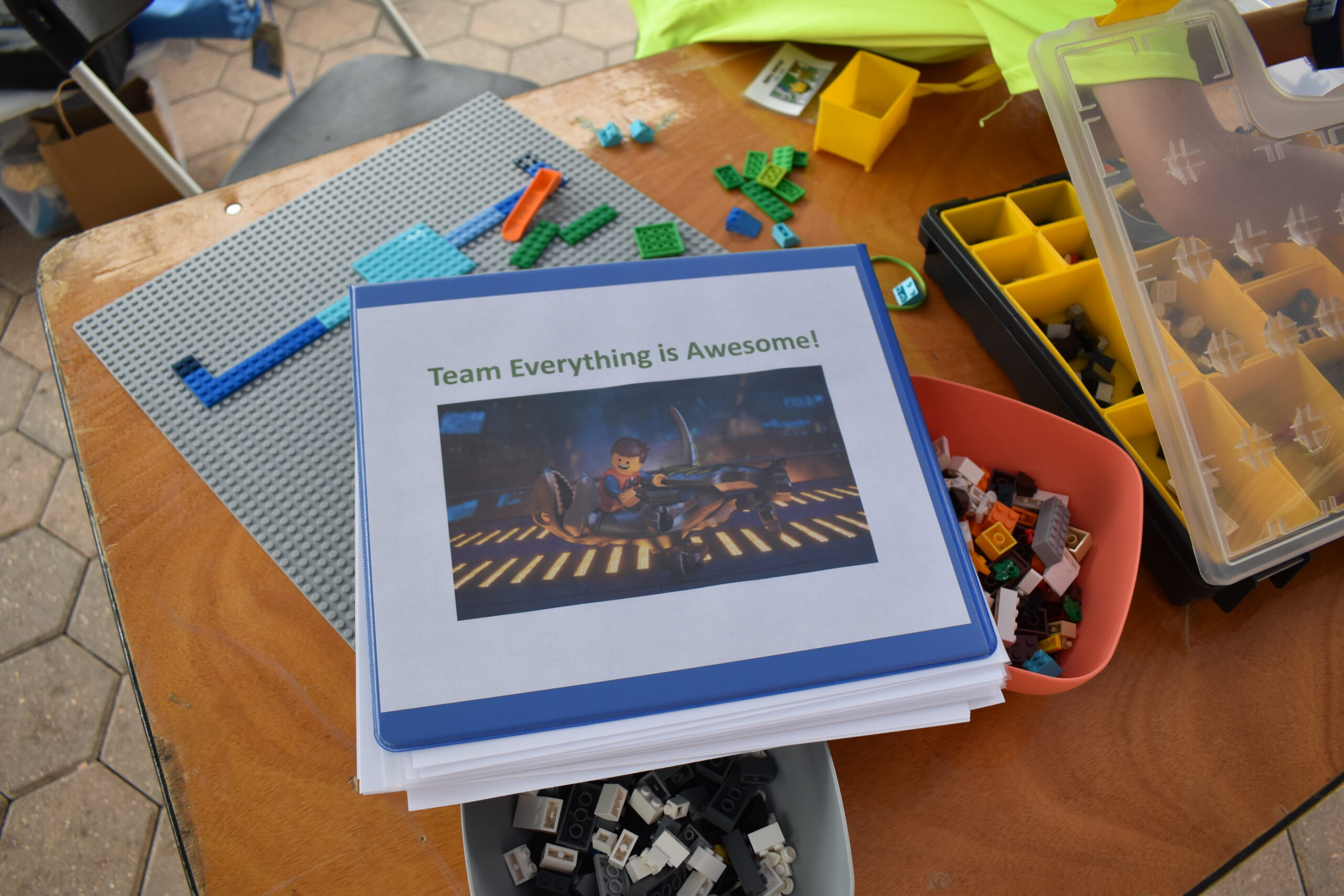 Binder of "Team Everything is Awesome!"