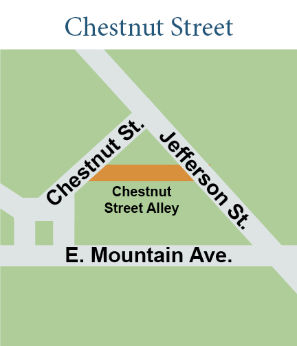 Chestnut Street Alley Map