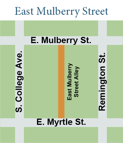 East Mulberry Street Alley Map
