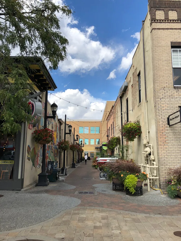 Tenny Court in downtown fort collins after enhancements were done