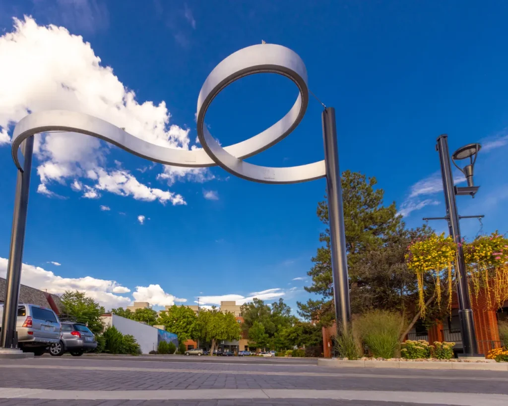 west olive alley ribbon art installation